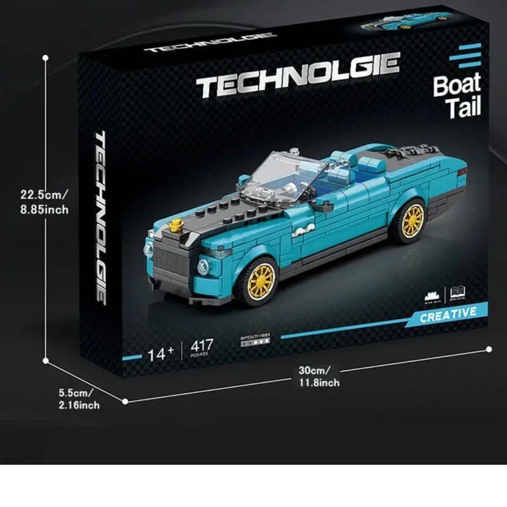 Blue and Black Convertible Building Set